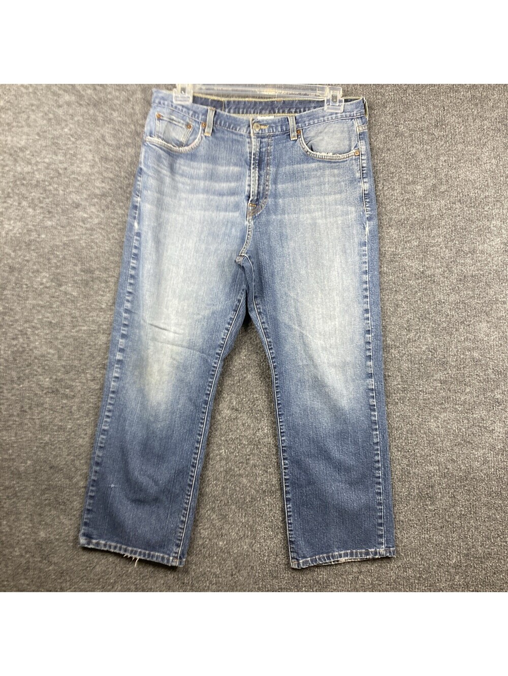 Lucky Brand Dungaree Womens Size 34 Short Bootcut Medium Wash Denim Blue Jeans